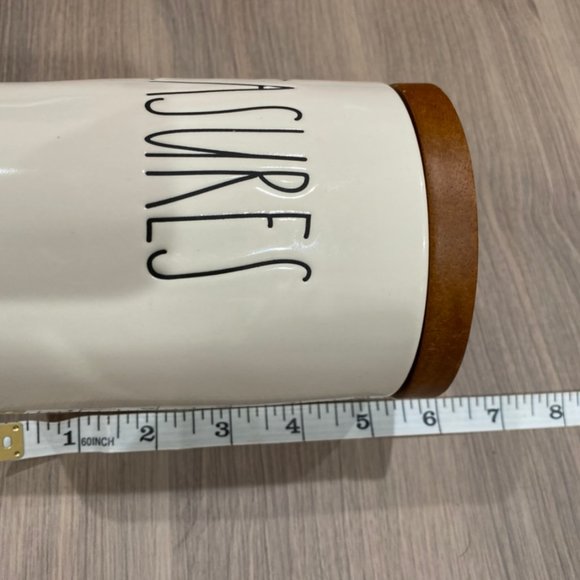 NWT HTF Rae Dunn TREASURES Wood Lid - Picture 4 of 6